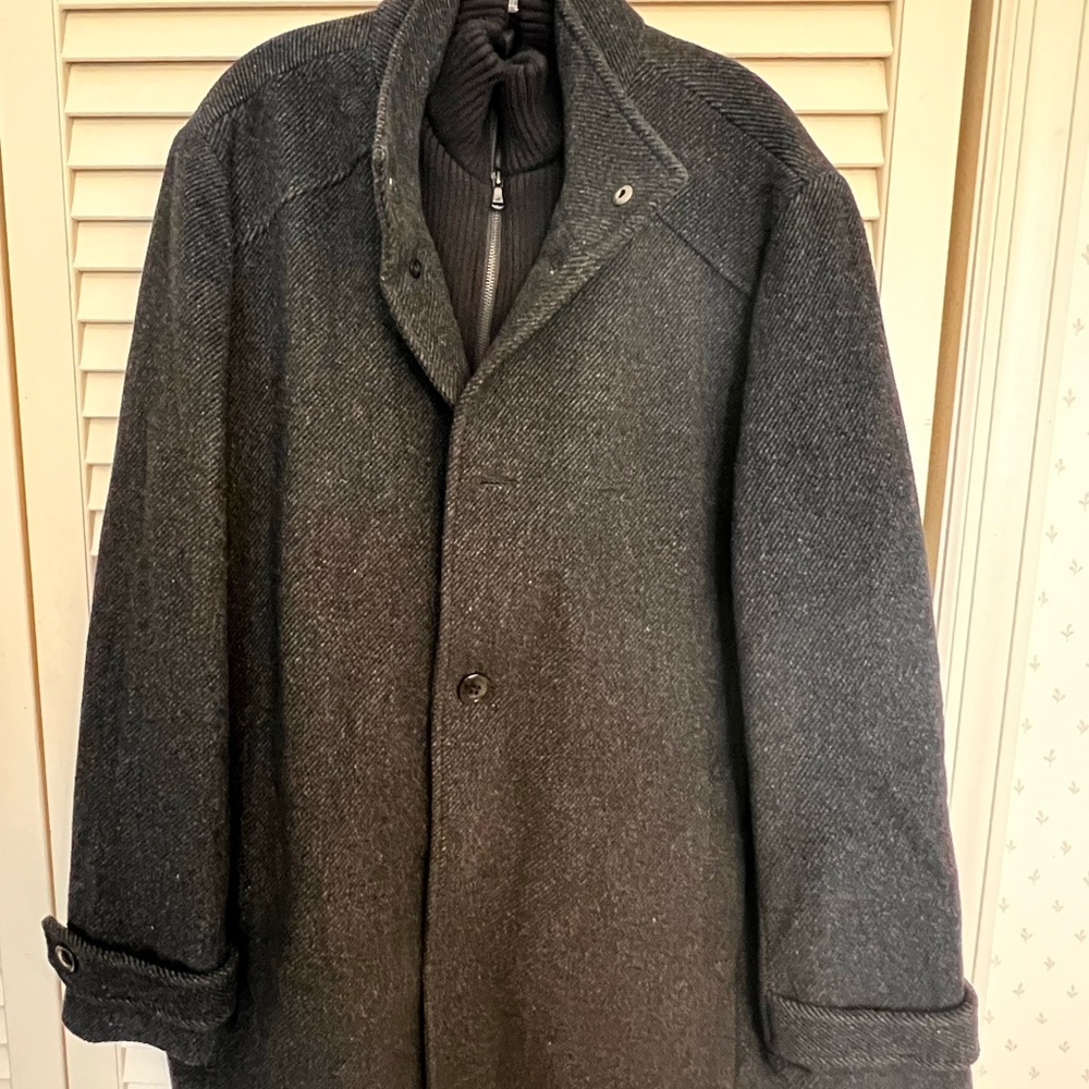 Kenneth Cole New York Charcoal Trench Coat